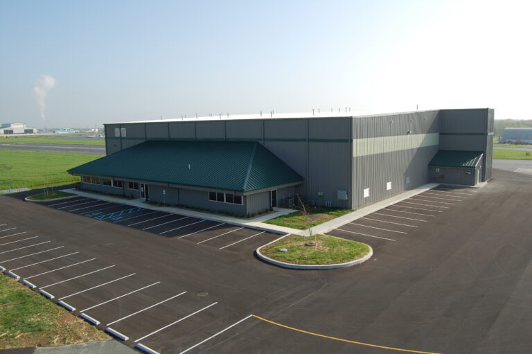 MRB South parking facilities looking east